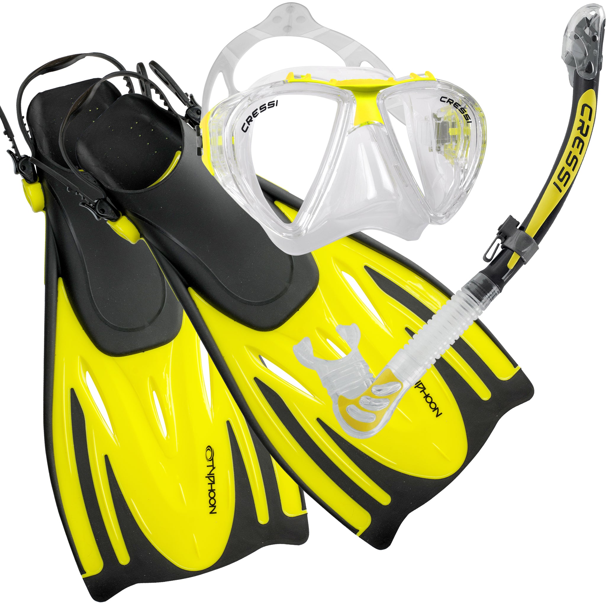 Lightweight Travellers Snorkelling Set | Yellow