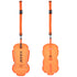 Zone3 Recycled Swim Safety Buoy Tow Float Orange | Front & Rear View