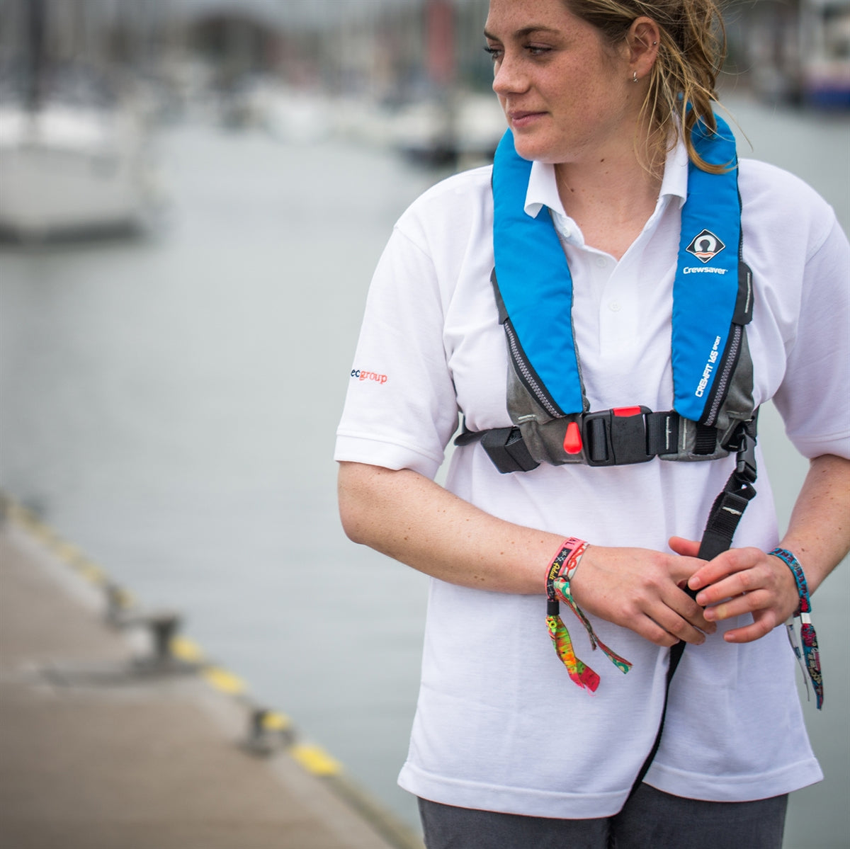 Crewsaver Crewfit 165N Sport Auto Life Jacket | Being worn