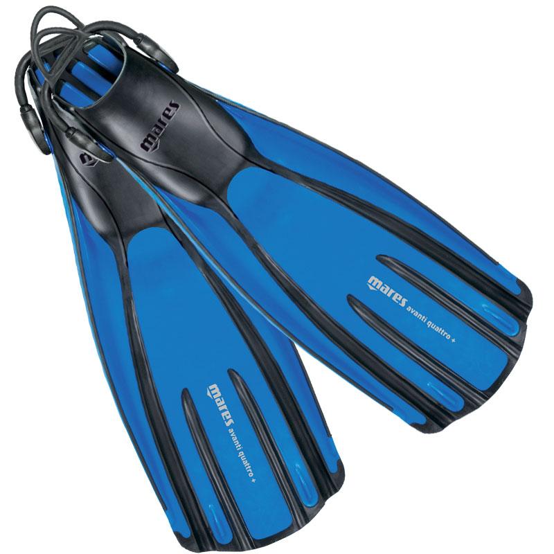 Mares Avanti Quattro Plus Scuba Diving Fins, blue