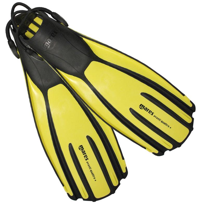 Mares Avanti Quattro Plus Scuba Diving Fins, yellow