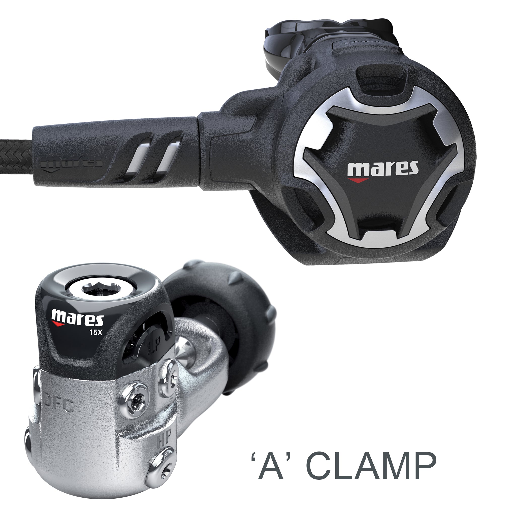 Mares Dual 15X Regulator | Int 'A' Clamp