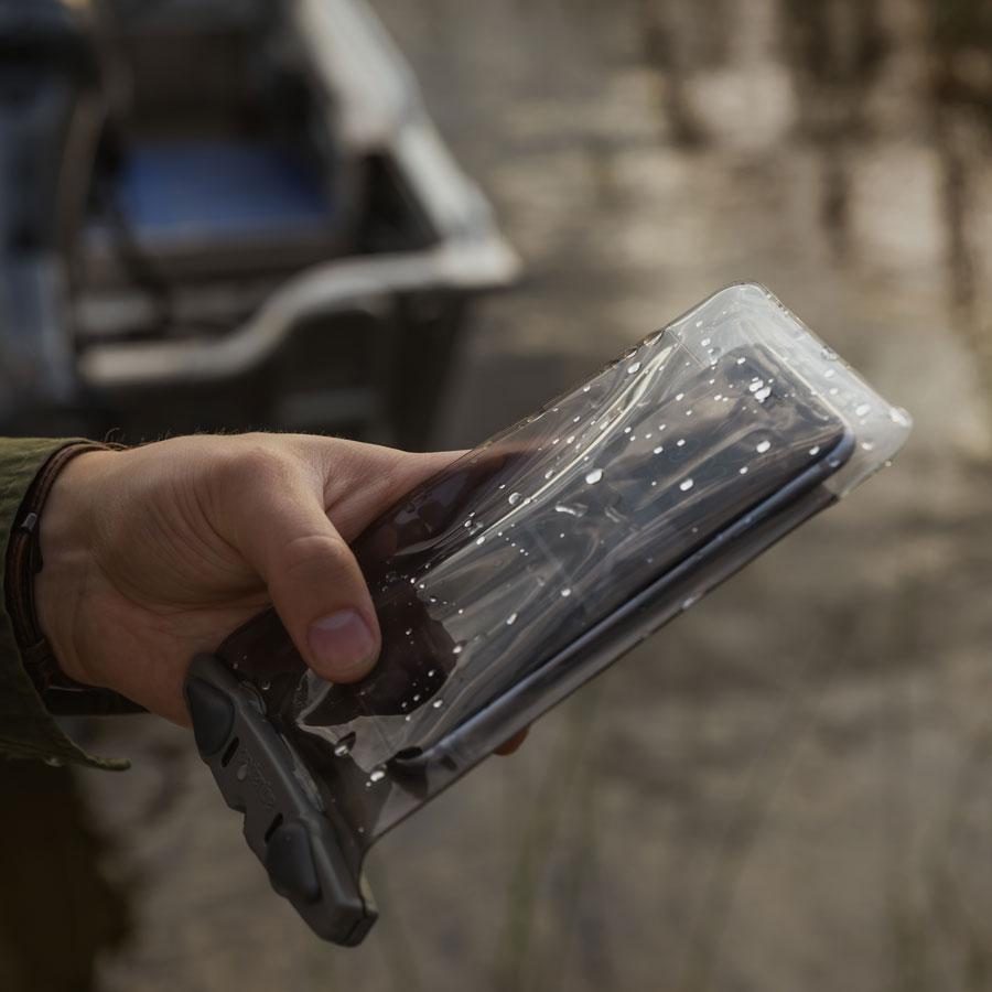 Aquapac iPhone Plus Extra Large Waterproof Phone Case using your mobile phone as normal