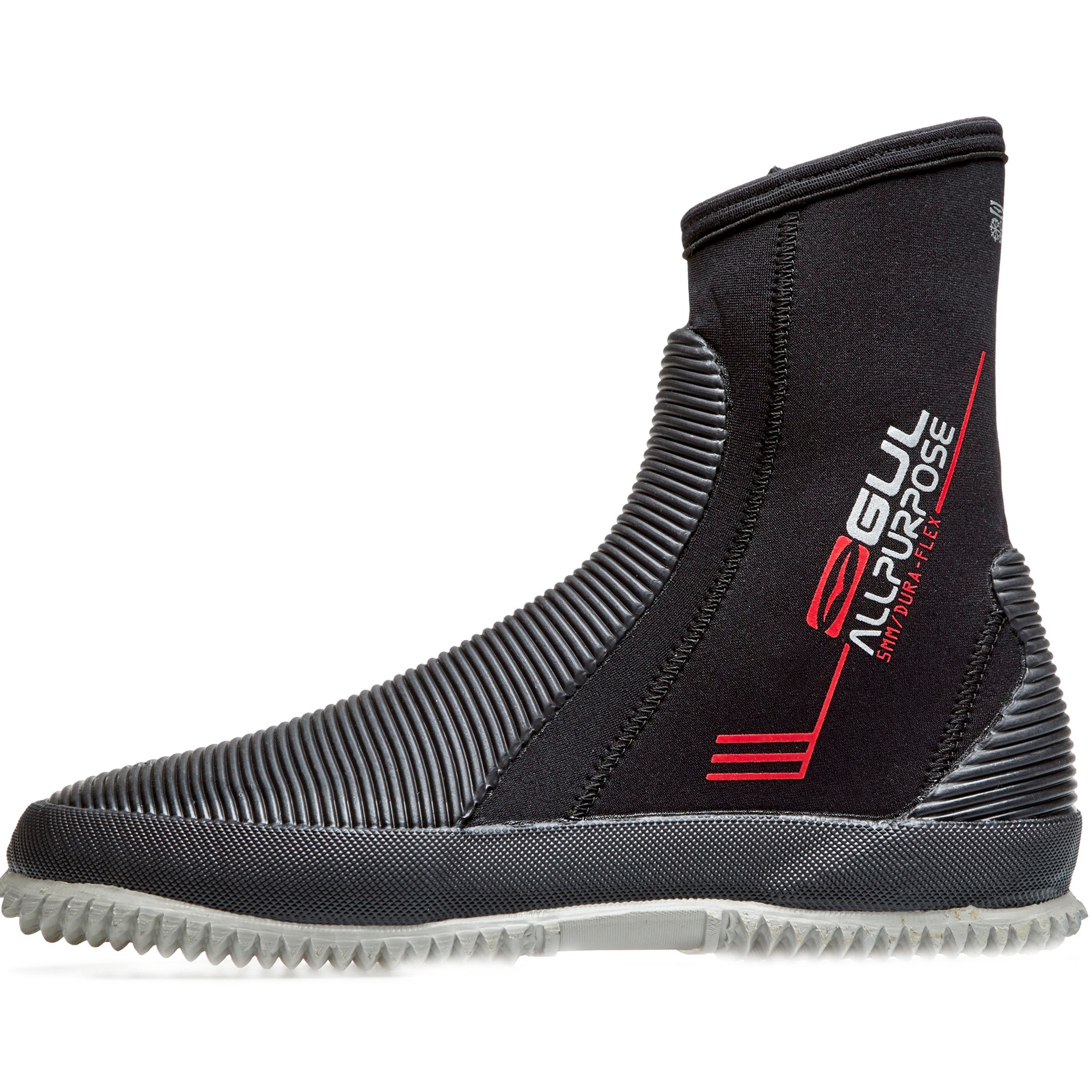 Gul All Purpose 5mm Zipped Dinghy Wetsuit Boots - Black