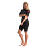 Women's C-Skins Element 3/2mm Shortie Wetsuit in Black, Slate and Coral - Side