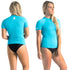 C-Skins UV Skins Women's Crew Neck Short Sleeved Rash Vest | Back & Side