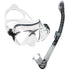 Cressi Big Eyes Evo Mask & Alpha Ultra Dry Snorkel set | Black Clear
