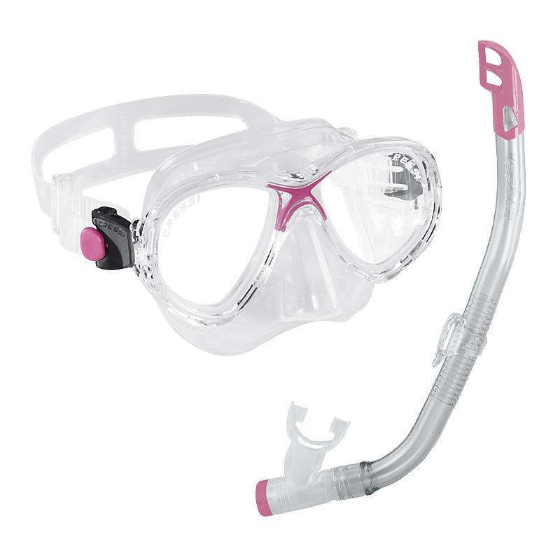 Cressi Marea VIP Childrens Snorkelling Set | Pink