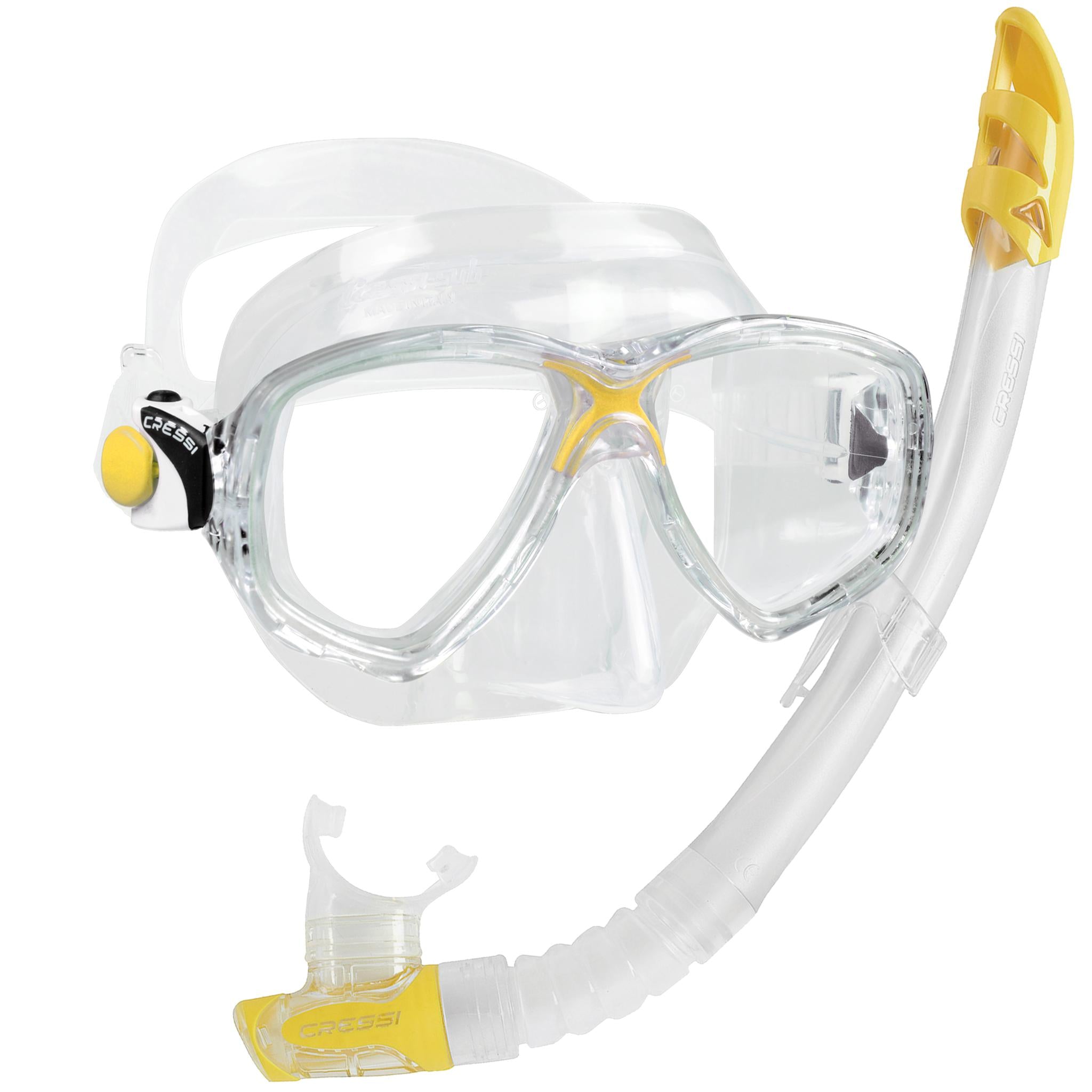Cressi Marea Gamma Adult Snorkelling Combo | Yellow/Clear