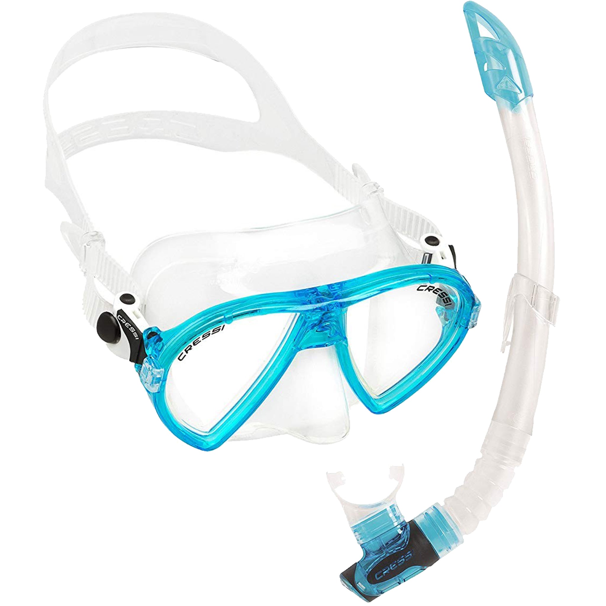 Cressi Ocean Mask & Gamma Snorkelling Combo | Aquamarine