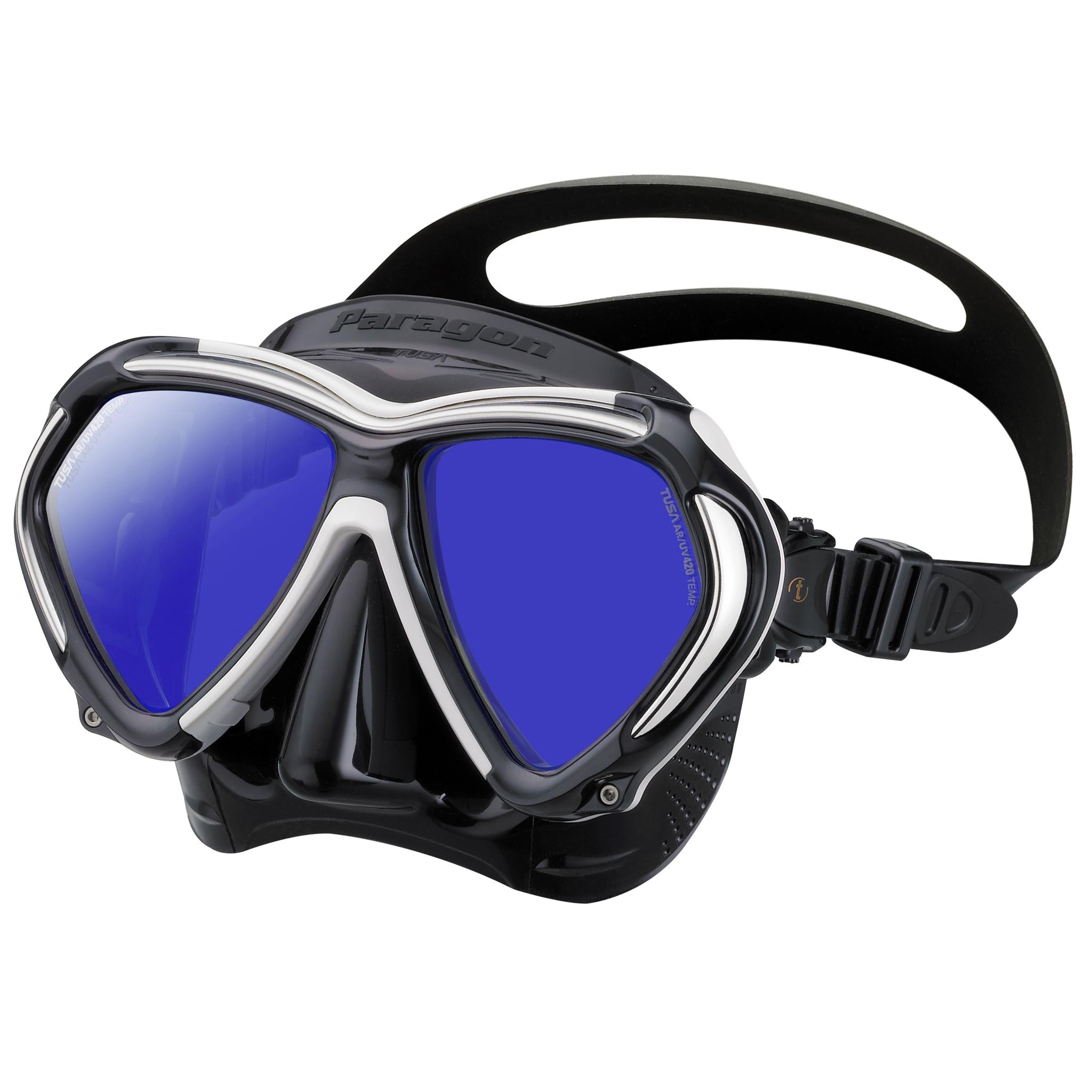 Tusa Paragon Scuba Diving Mask | Black/White