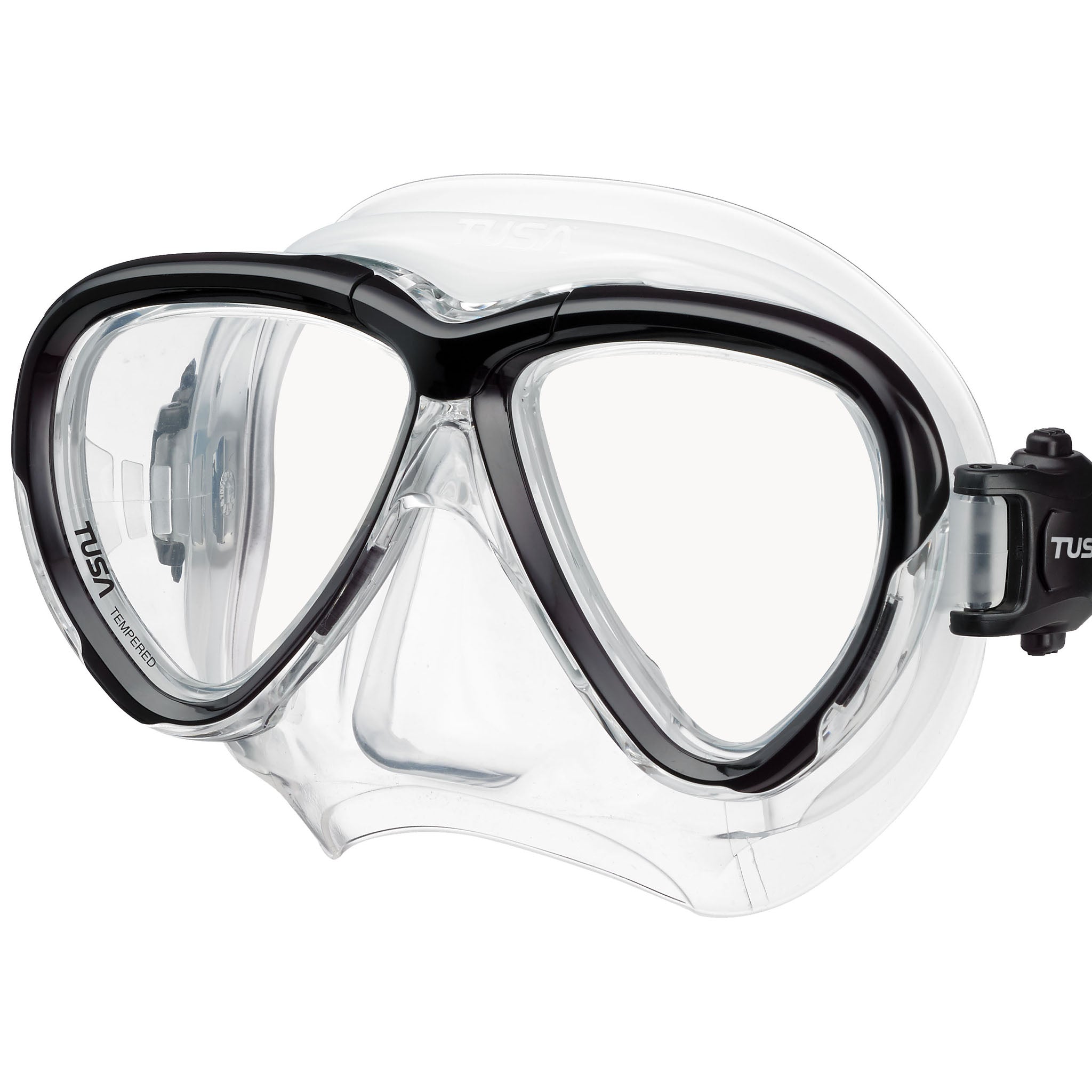 Tusa Intega Mask for Scuba Diving and Snorkelling | Black