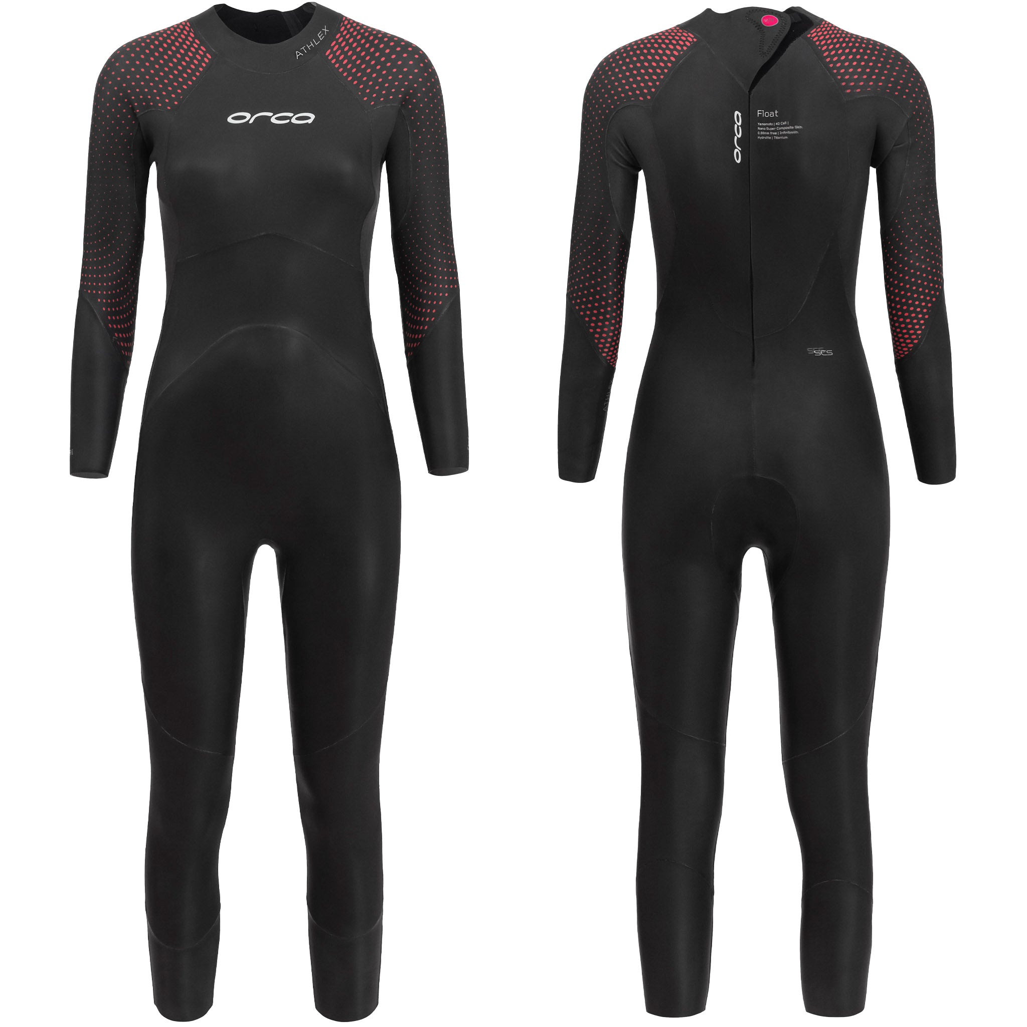 Orca Women's Athlex Float Swimming Wetsuit | Front & Back Views