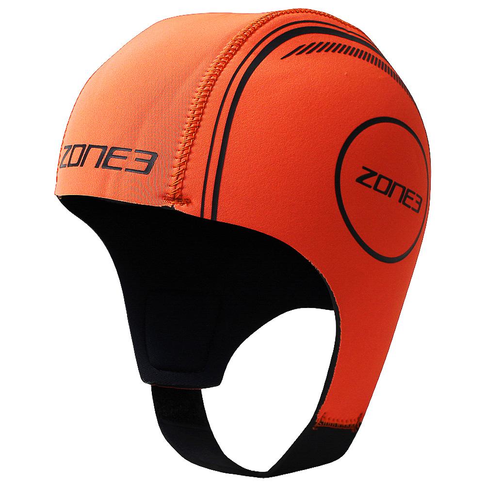 Zone3 Neoprene High Vis Orange Swim Cap