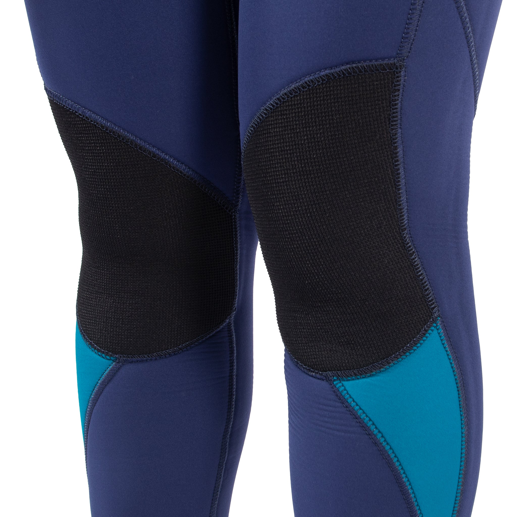 Gul Response 4/3mm Women's Wetsuit - Blue Paisley | Knee Detail