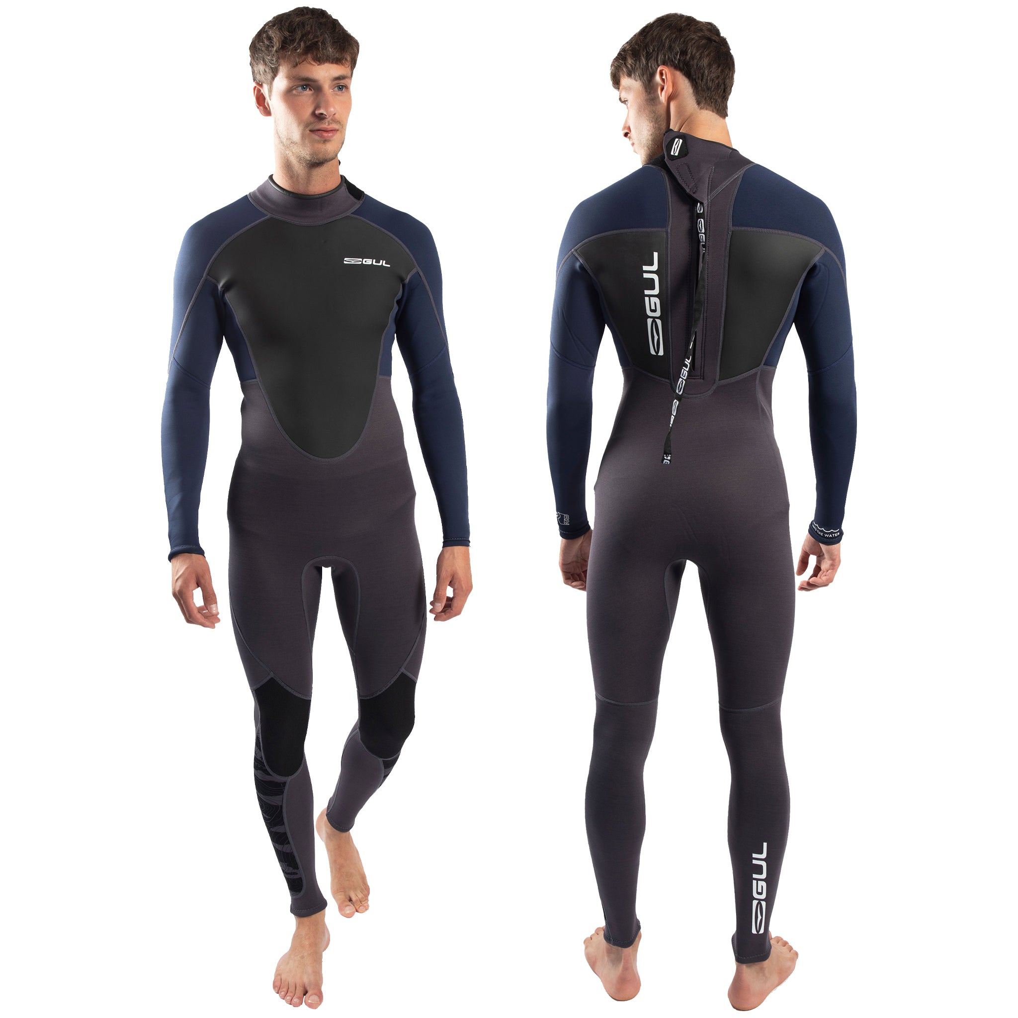Gul Response 3/2mm Men's Wetsuit - Grey Navy
