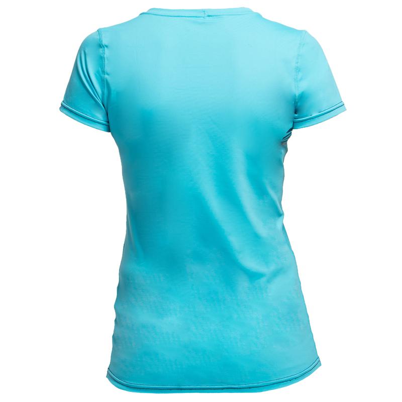 GUL Short Sleeve Ladies Tee Fit Rash Guard | Blue Back