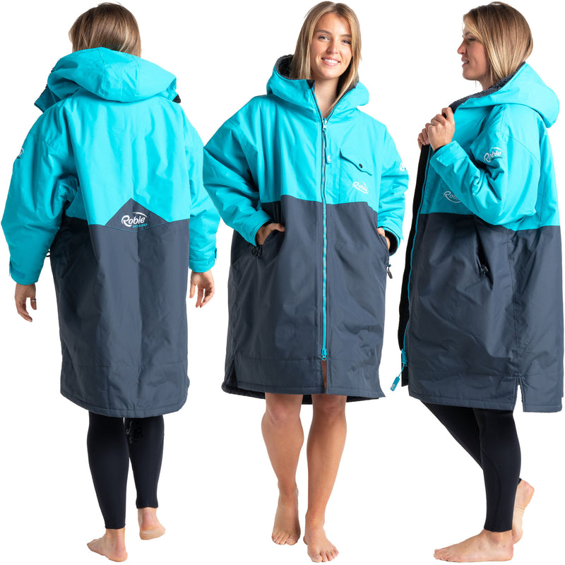 Robie Dry Series Recycled Long Sleeve Changing Robe India Ink/Blue A