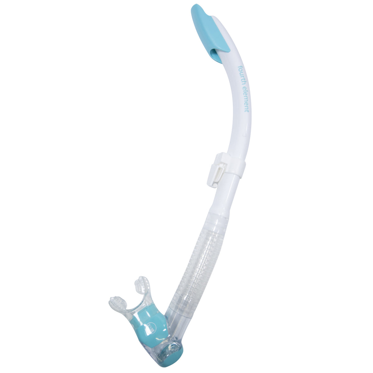 Fourth Element Splash Semi-Dry Snorkel | White/Aqua