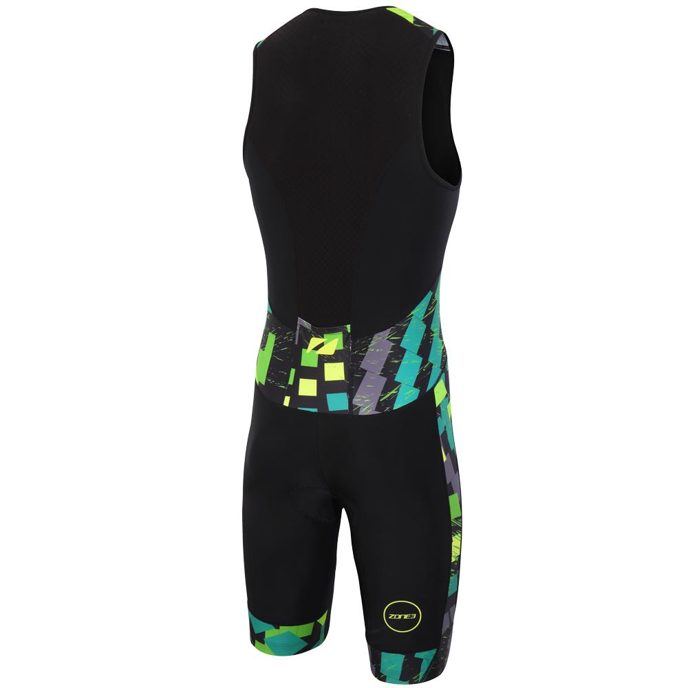 Zone3 Activate Plus Tri Suit | Electric Sprint | Back