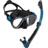 Cressi Big Eyes Evo Mask & Alpha Ultra Dry Snorkel set | Black Blue