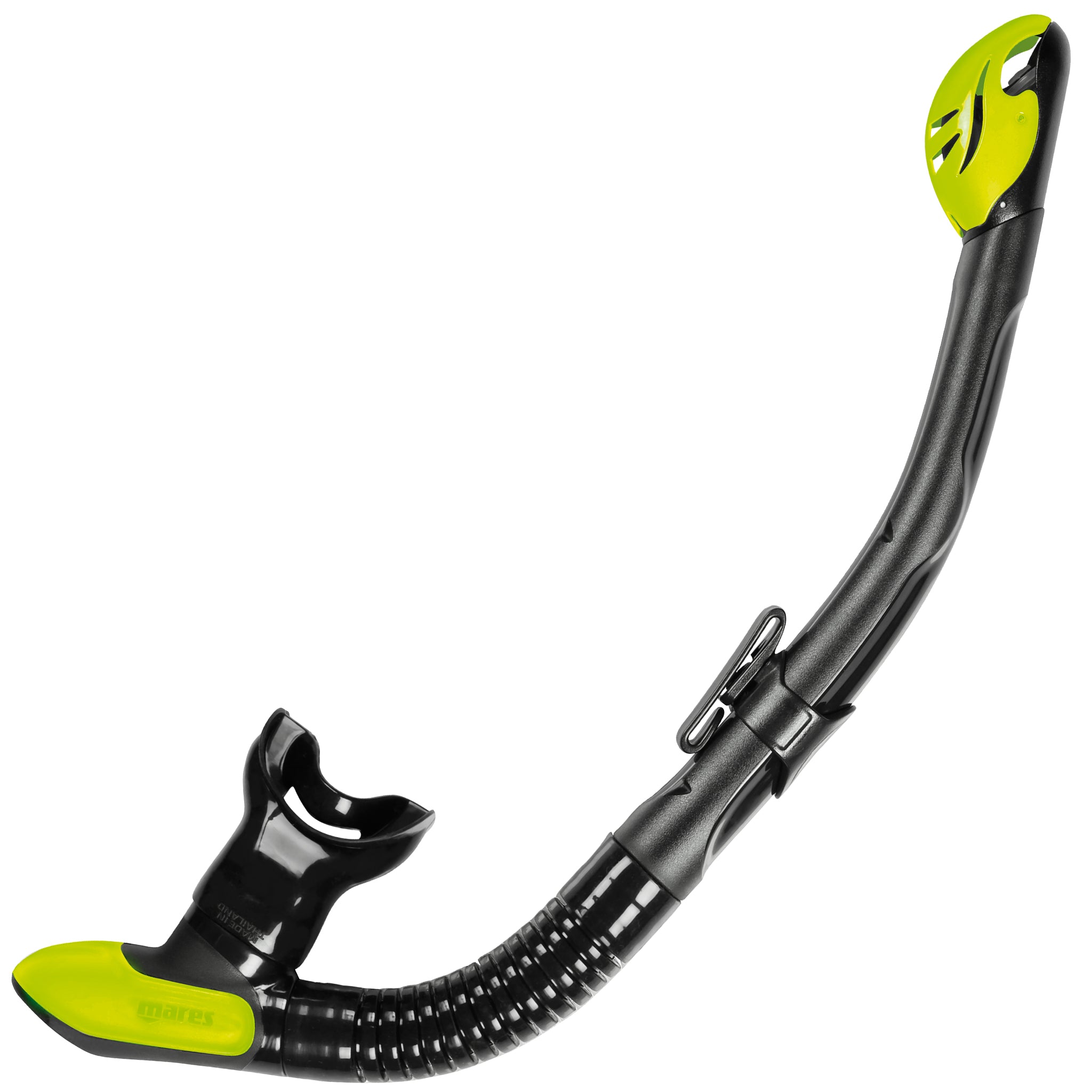 Mares Ergo Dry Snorkel | Black/Lime