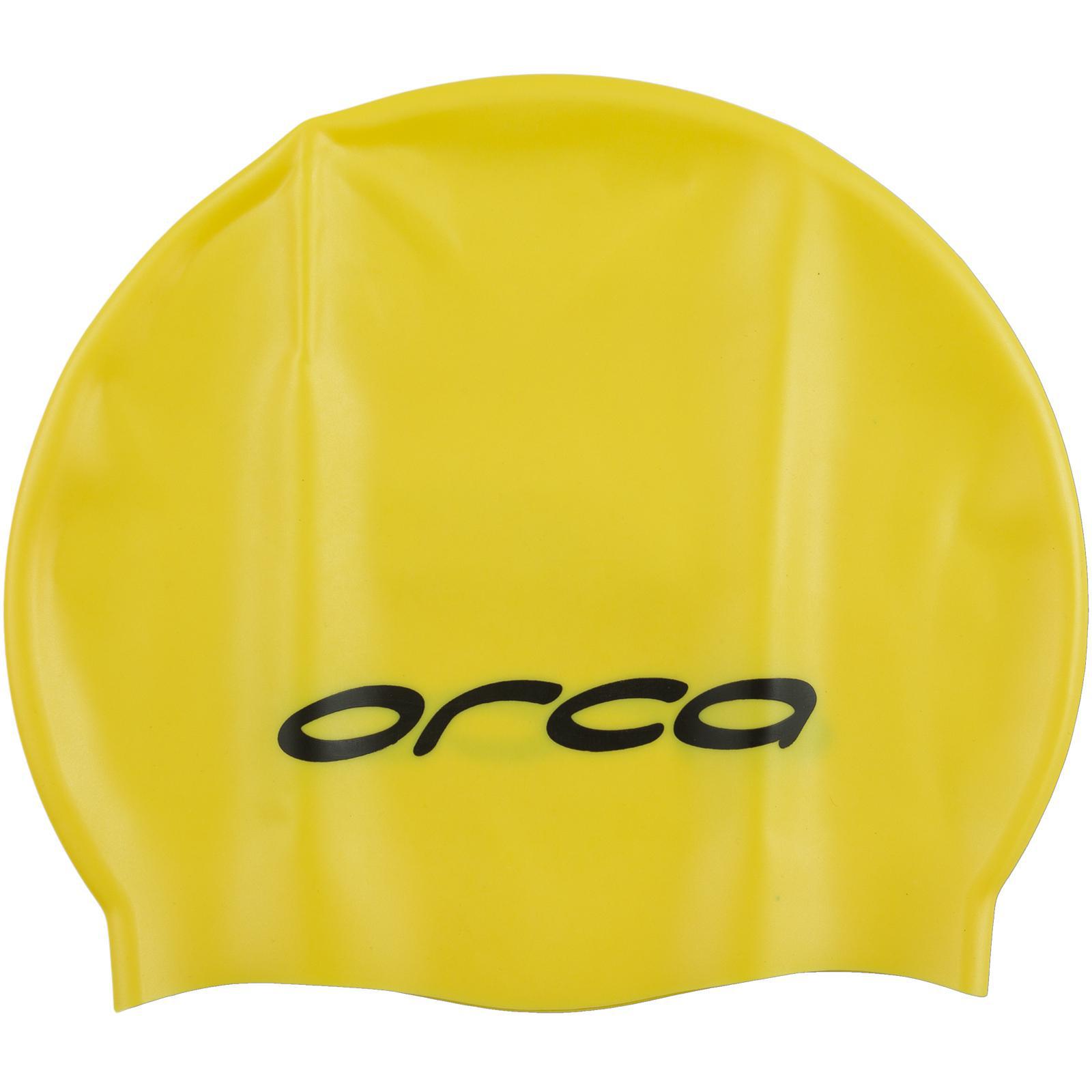 Orca Silicone Swim Cap | Yellow