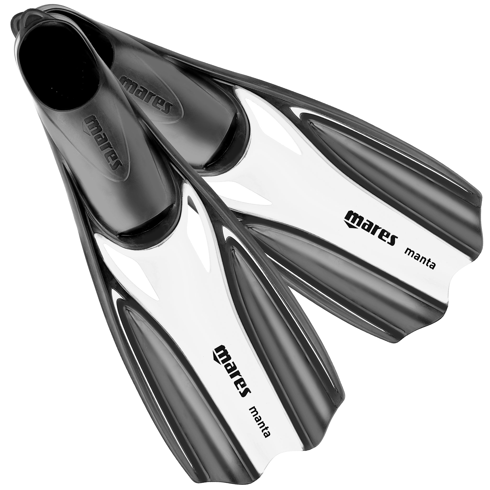 Mares Manta Full Foot Fins | White