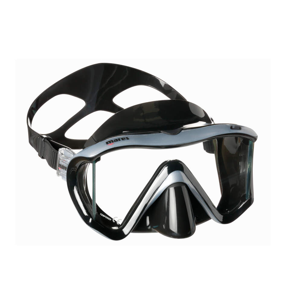 Mares i3 Mask for Scuba Diving and Snorkelling | Black/Silver Grey