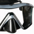 Mares i3 Mask for Scuba Diving and Snorkelling | Black/Silver Grey Close-up Detail