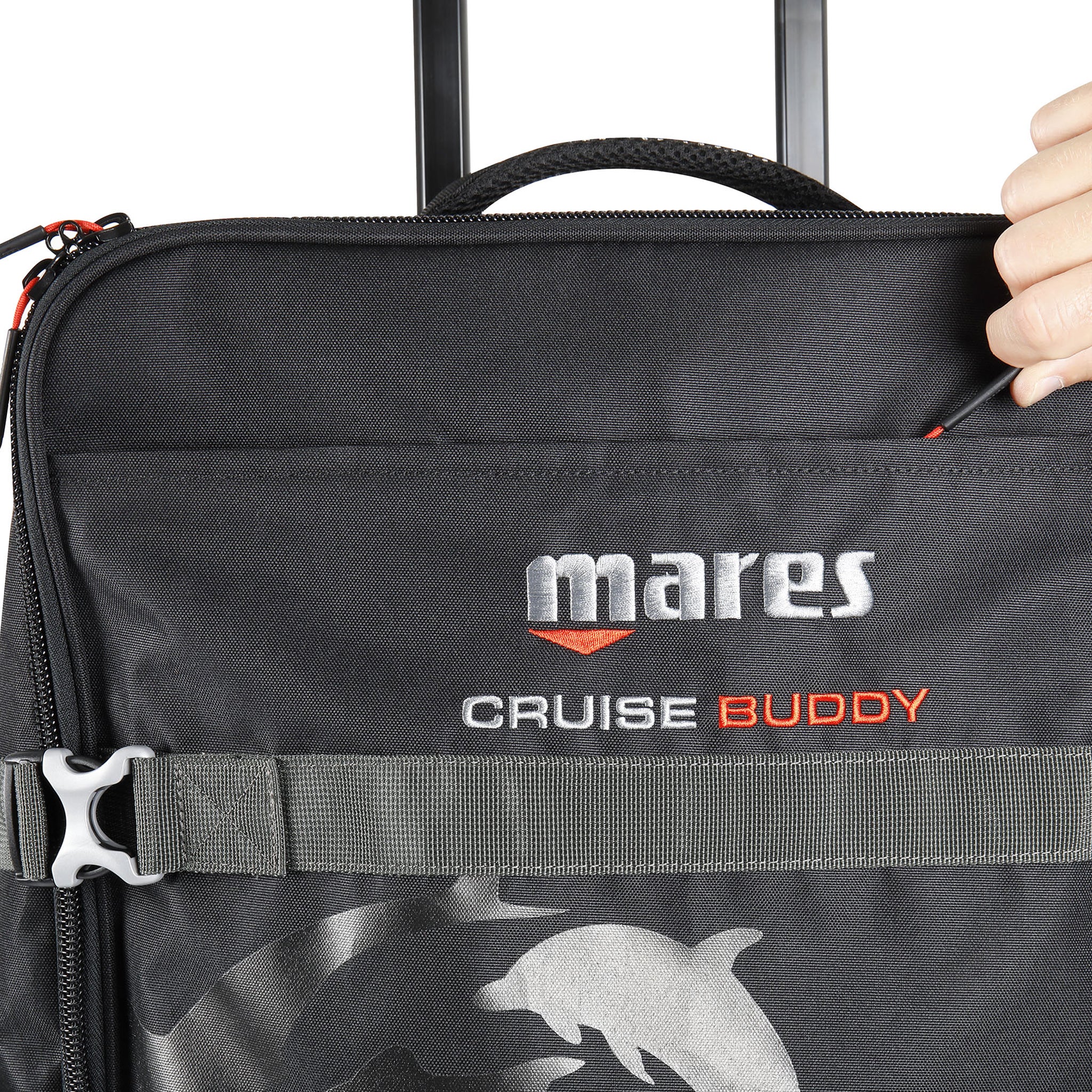 Mares Cruise Buddy Wheeled Bag 87L RECYCLEDMares Cruise Buddy Wheeled Bag 87L RECYCLED Detail