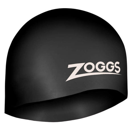 Zoggs Easy Fit Moulded Silicone Swimming Cap | Black