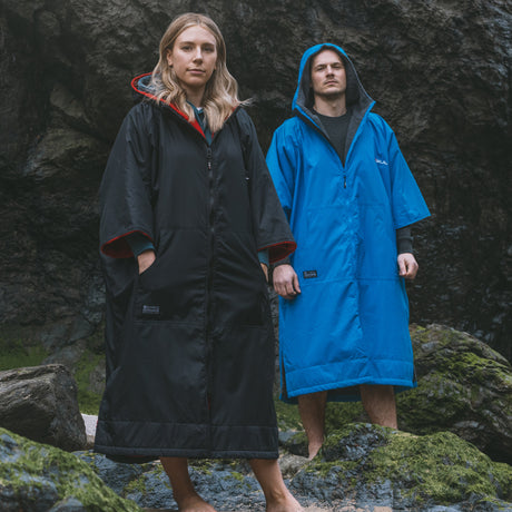 Gul EVORobe Hooded Changing Robe Black | Woman Standing Tall in her Black EVORobe 