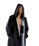 dryrobe Advance Long Sleeve | Black/Grey modelled