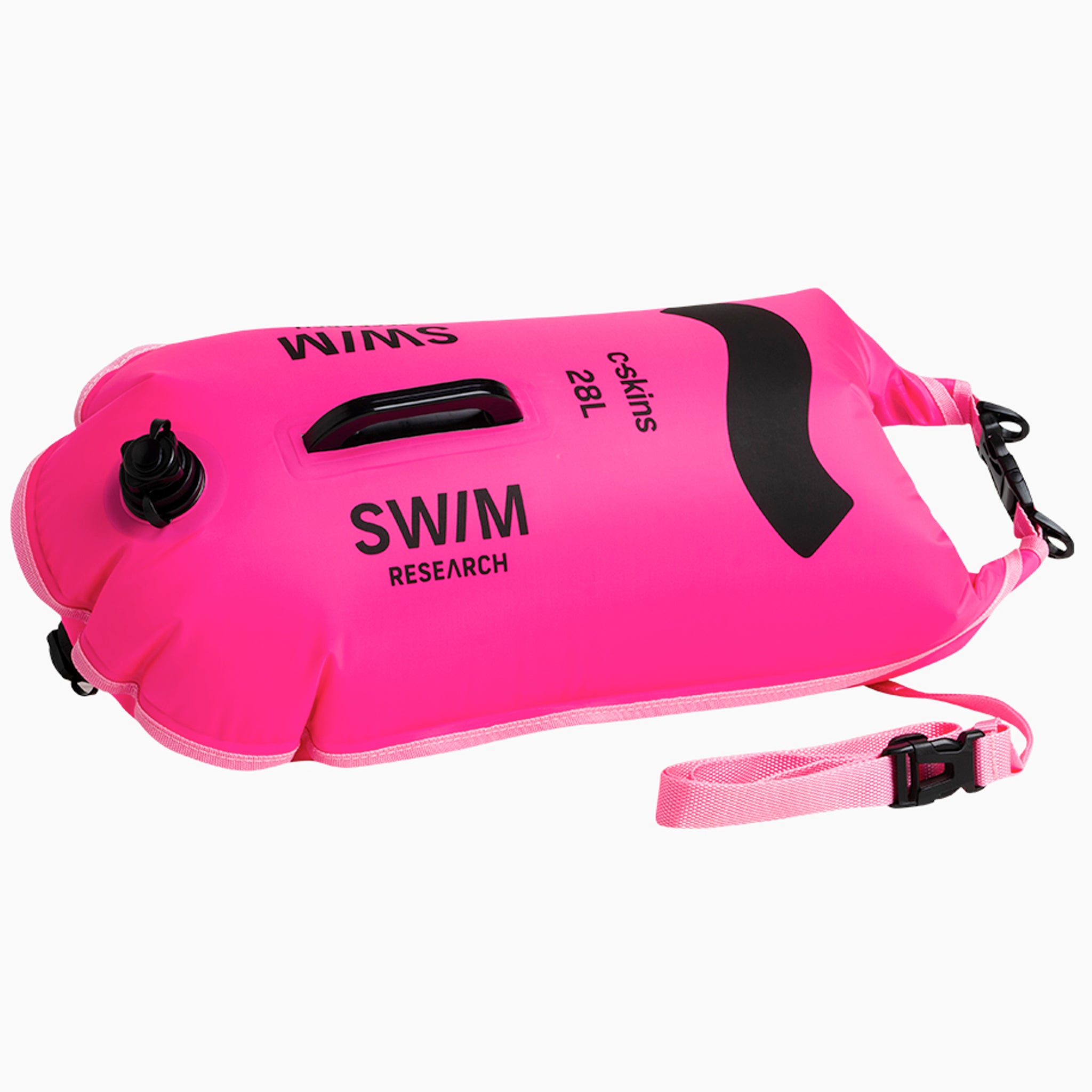 C-Skins Swim Research Swim Safety Buoy 28L Dry Bag Pink