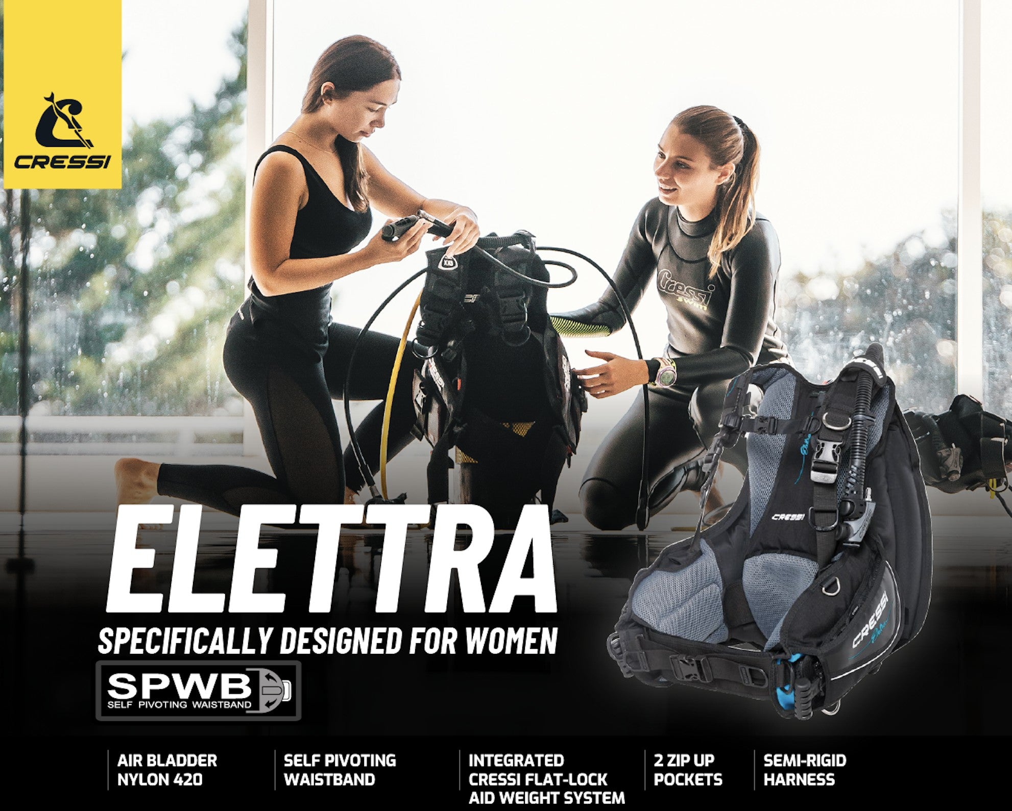 Cressi Elettra Women's BCD | Highlighted features