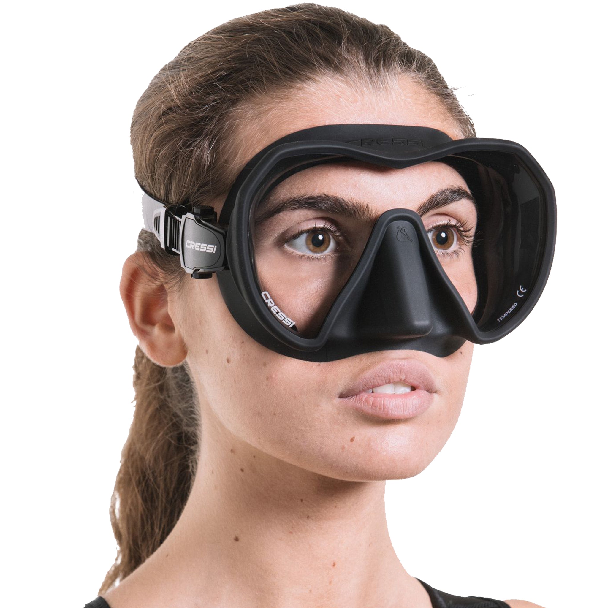 Cressi Z1 Mask | Black in use 2