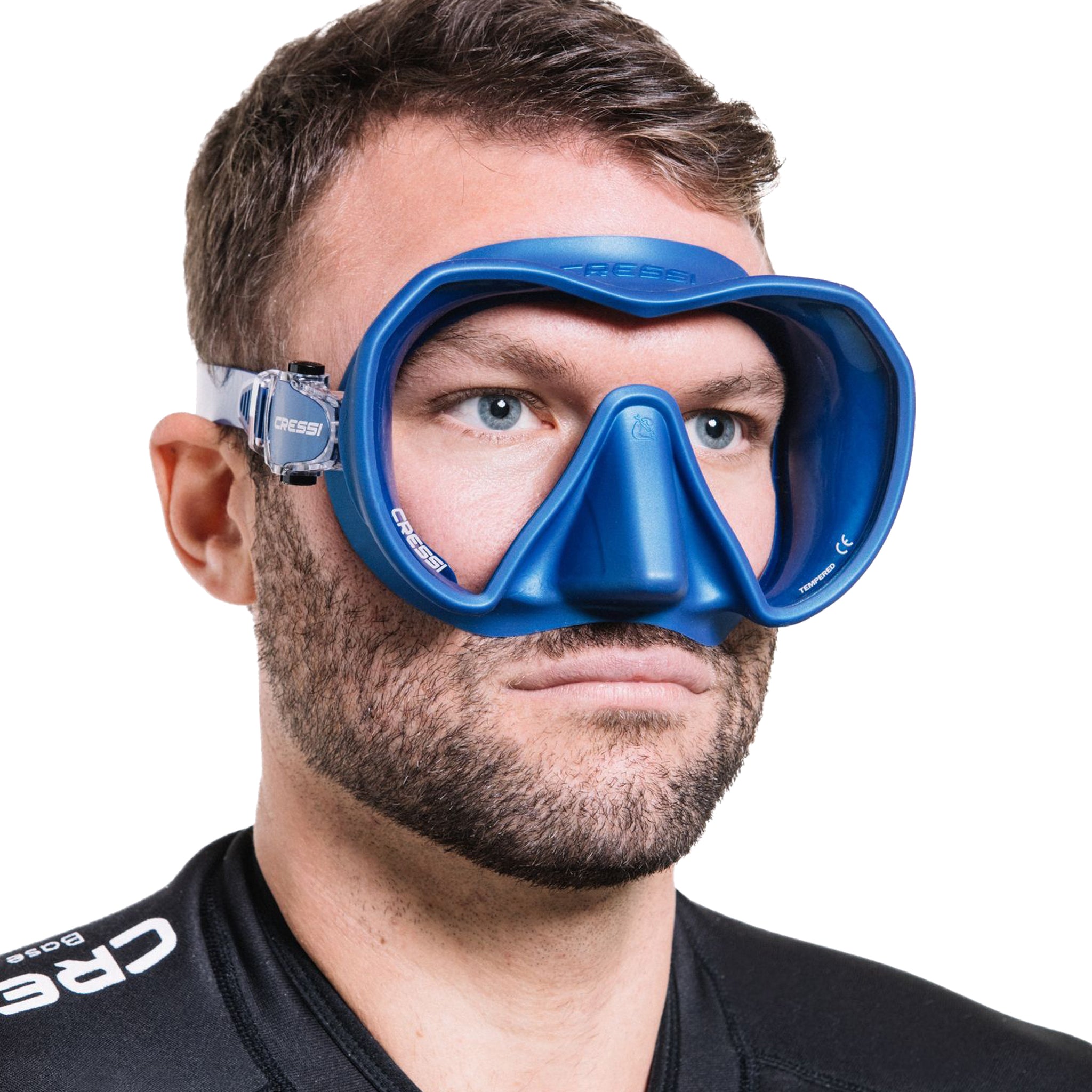 Cressi Z1 Mask | Blue in use