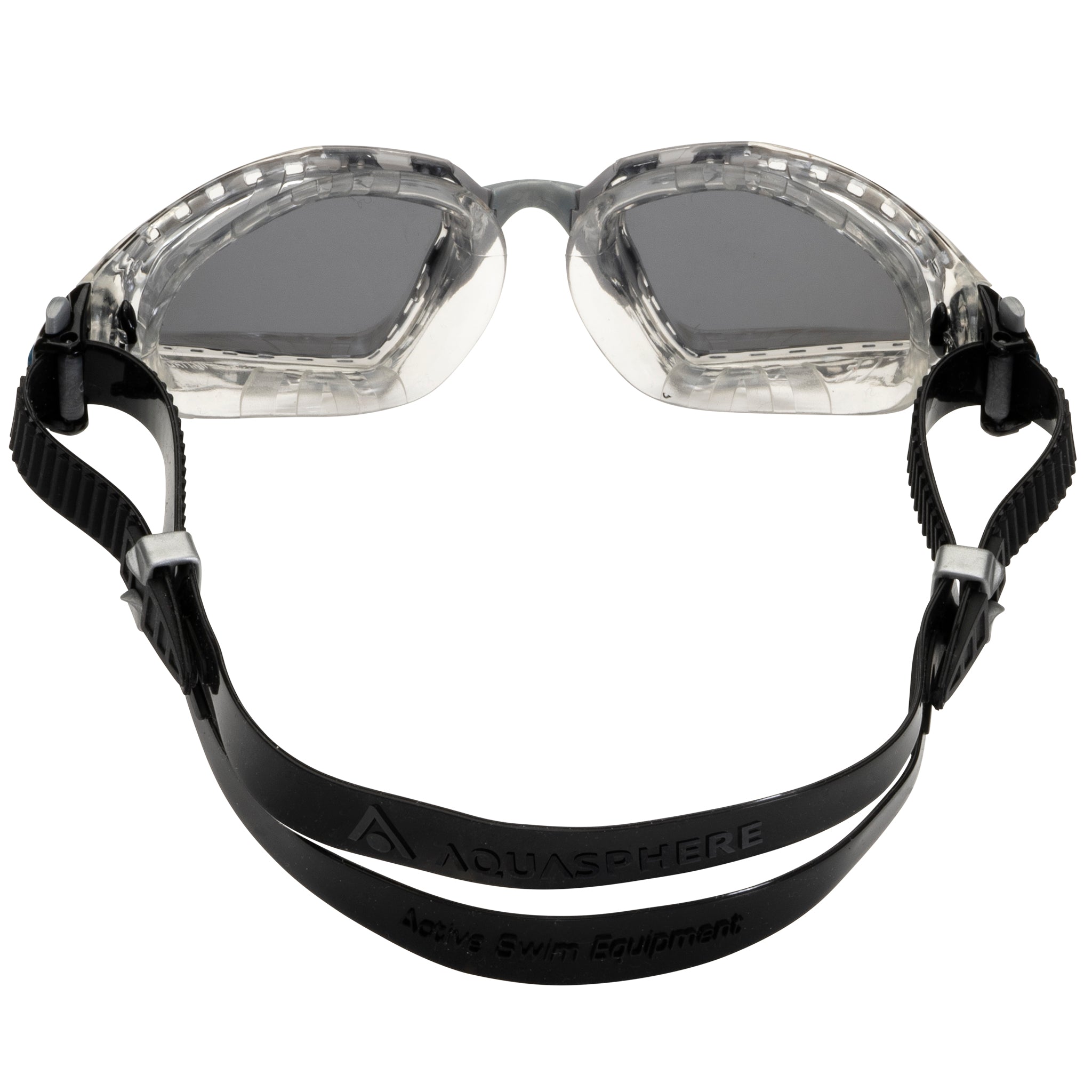 Aquasphere Kayenne Pro Swimming Goggles Silver Mirrored Lenses | Back