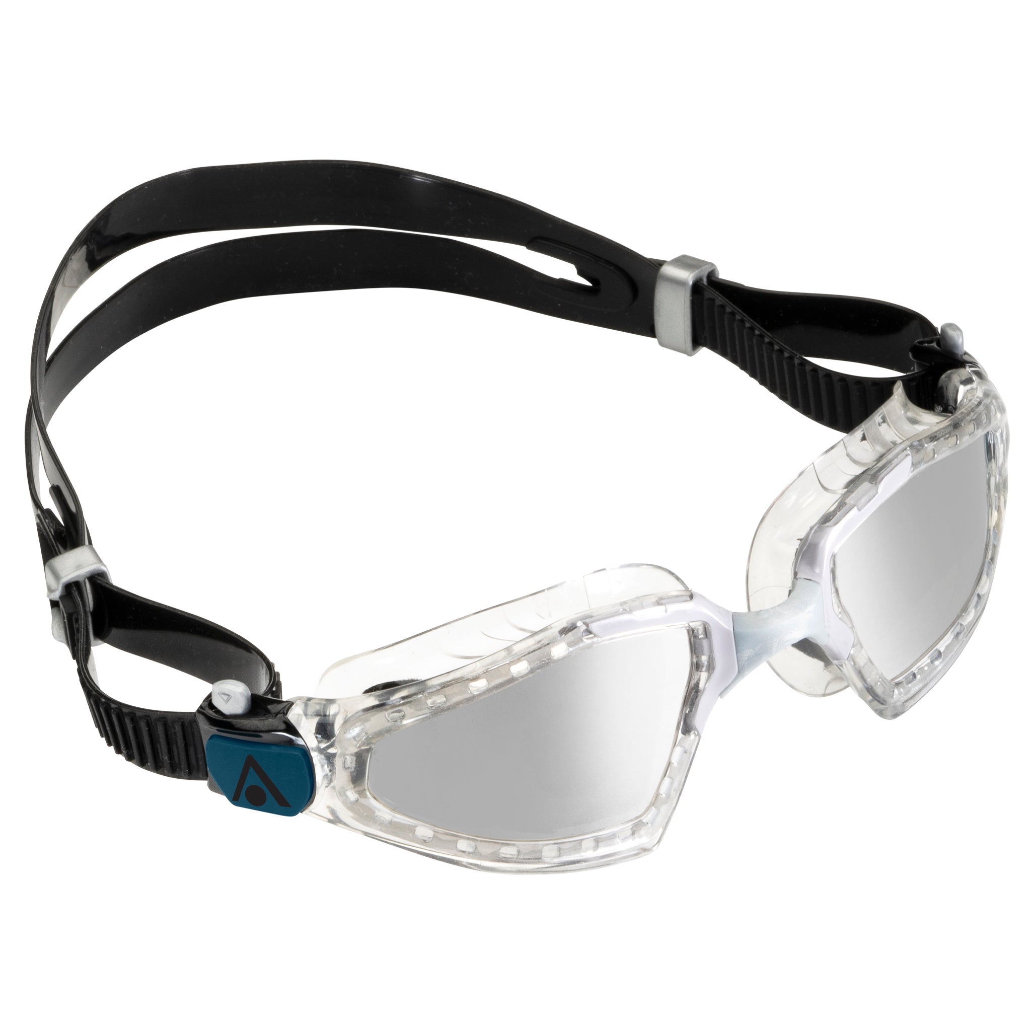 Aquasphere Kayenne Pro Swimming Goggles Silver Mirrored Lenses | Right