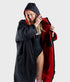 dryrobe Advance Long Sleeve | Black/Red modelled