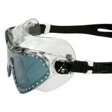 Aquasphere Vista XP Swimming Goggles Mask | Side View showing  Easy Adjust mask strap clips