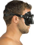 Cressi Big Eyes Evo Mask | Modelled mask side view showing the angle of the lenses