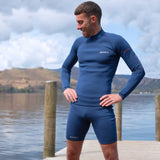 Zone3 Men's Yulex® Jammers worn with Yulex Long Sleeve Top