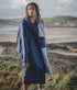 dryrobe Advance Long Sleeve | Navy/Grey modelled outdoor 