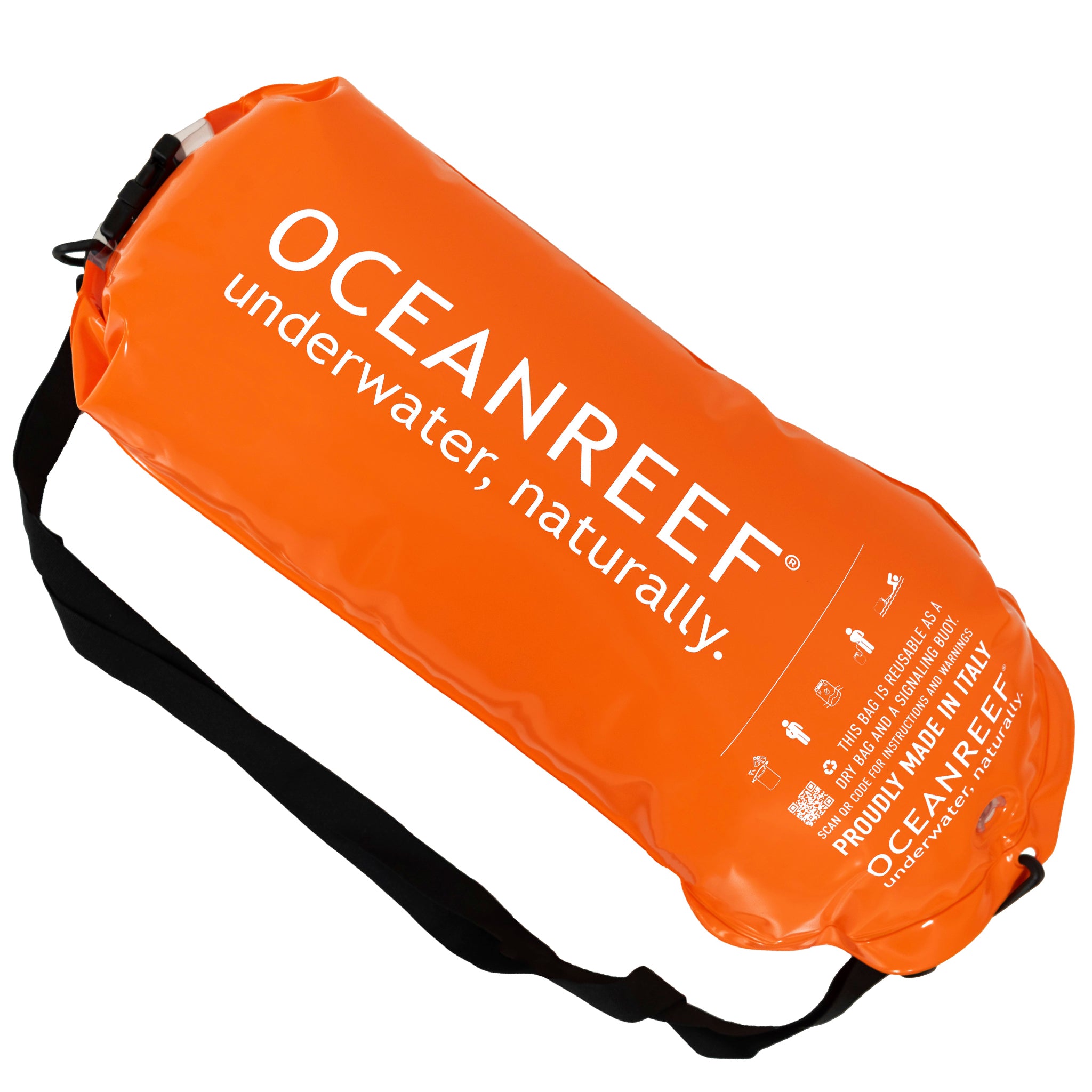 Ocean Reef ARIA QR Plus Full Face Snorkelling Mask Dry Bag Packaging