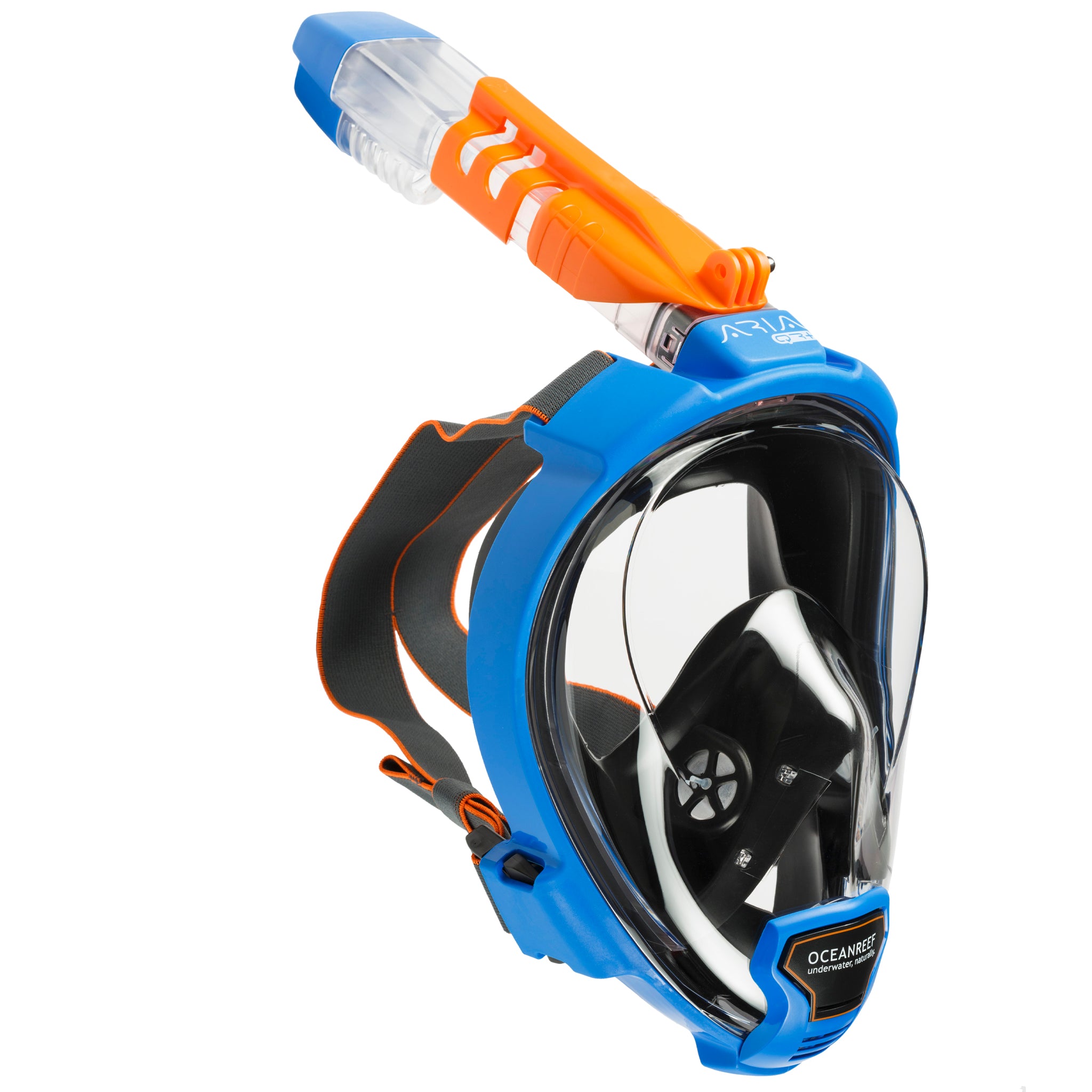 Ocean Reef ARIA QR Plus Full Face Snorkelling Mask | Side Blue