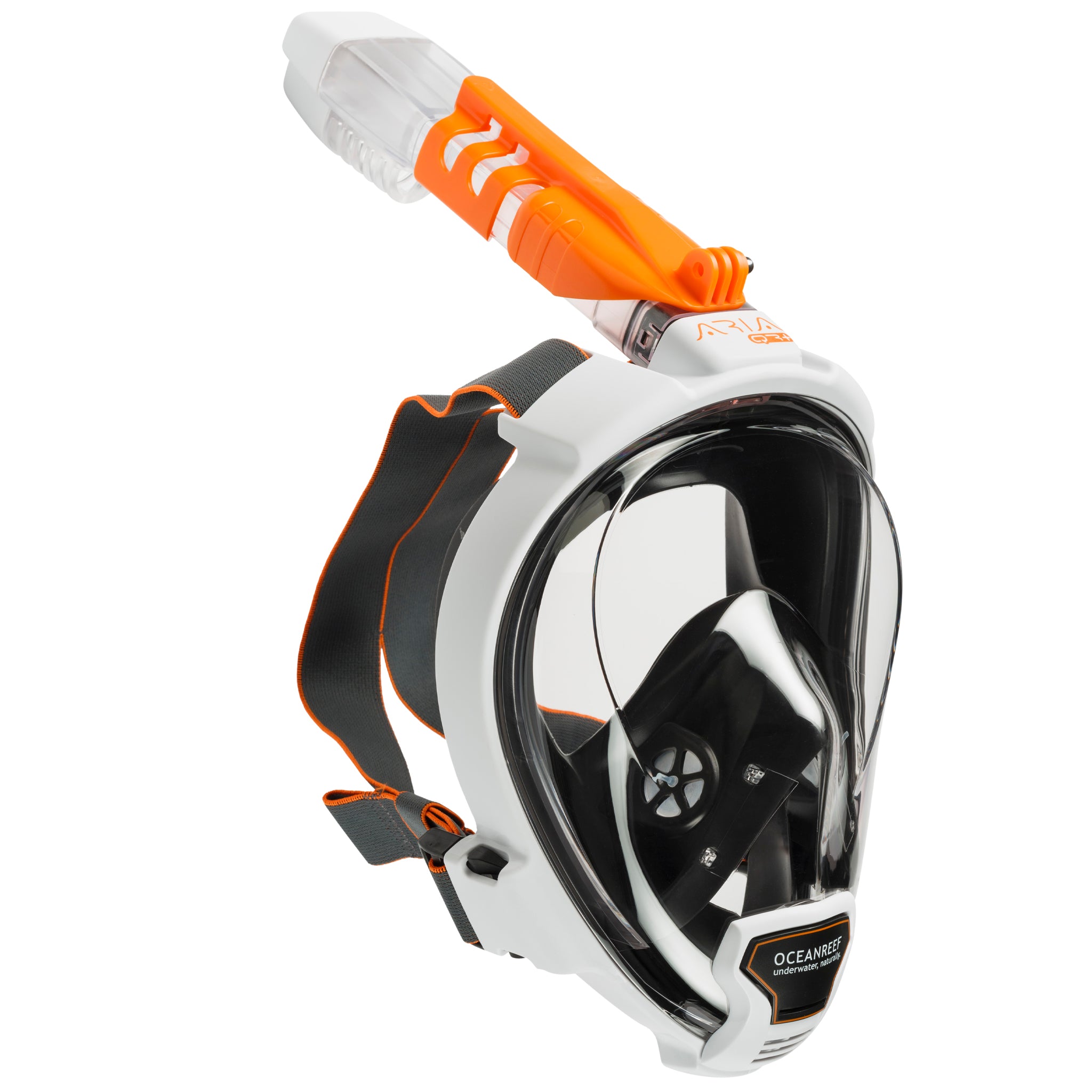Ocean Reef ARIA QR Plus Full Face Snorkelling Mask | Side White