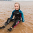 Gul Response 3/2mm Junior Wetsuit - Jet Teal - Lifestyle fun on the shoreline