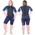 Reefwear Elise 3/2mm Women's Shortie Wetsuit | Front and back view